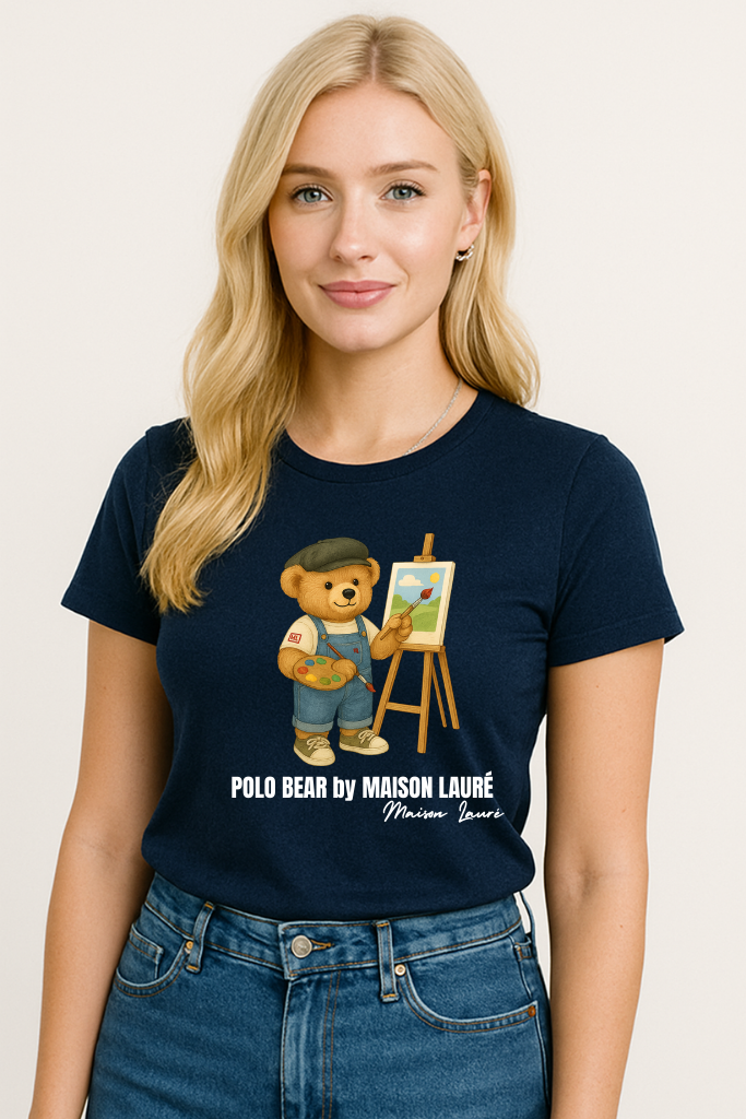 Painting Teddy Bear T-Shirt – Women's Edition