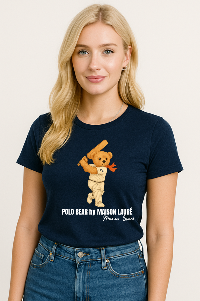 Cricketer Bear T-Shirt – Women's Edition