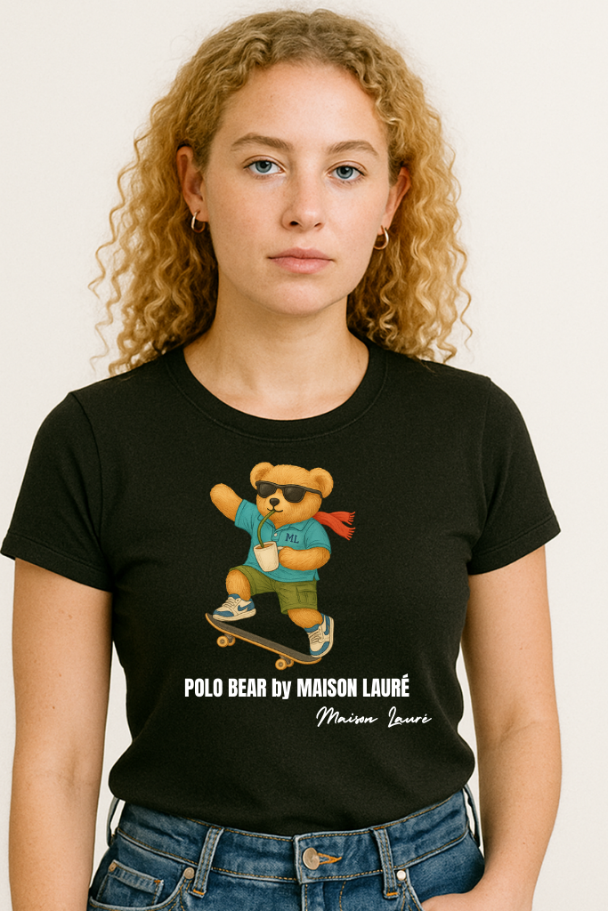 Skater Teddy Bear T-Shirt – Women's Edition