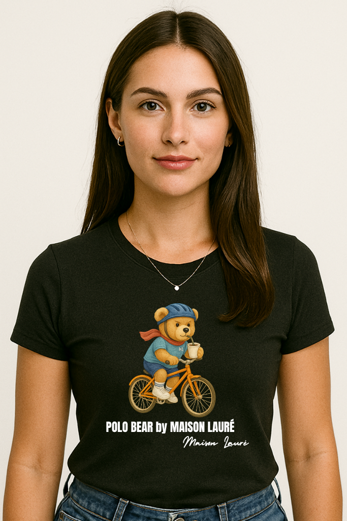 Cycling Teddy Bear T-Shirt – Women's Edition