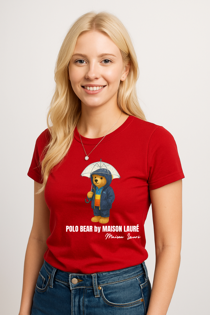Umbrella Teddy Bear T-Shirt – Women's Edition