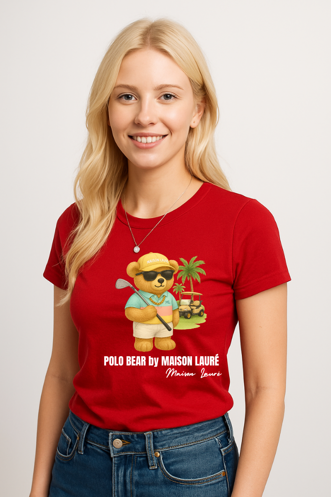 Golf Teddy Bear T-Shirt – Women's Edition