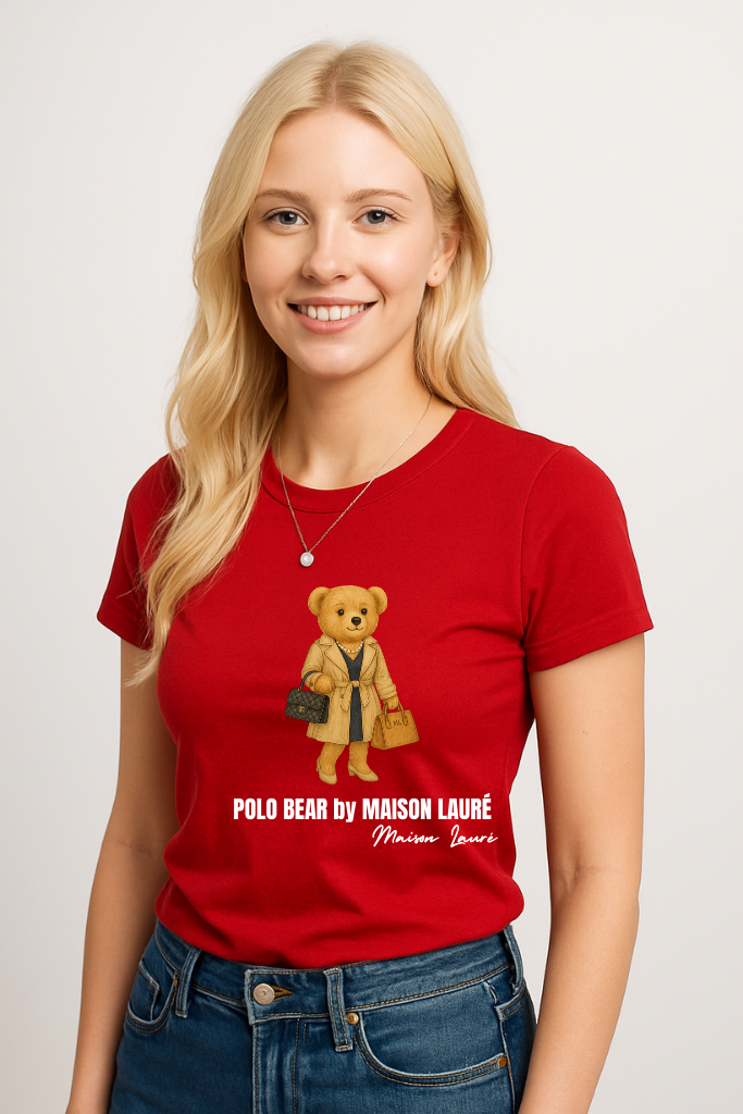 Shopping Teddy Bear T-Shirt – Women's Edition