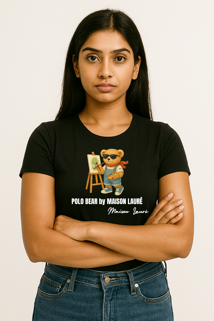 Painting Teddy Bear T-Shirt – Women's Edition