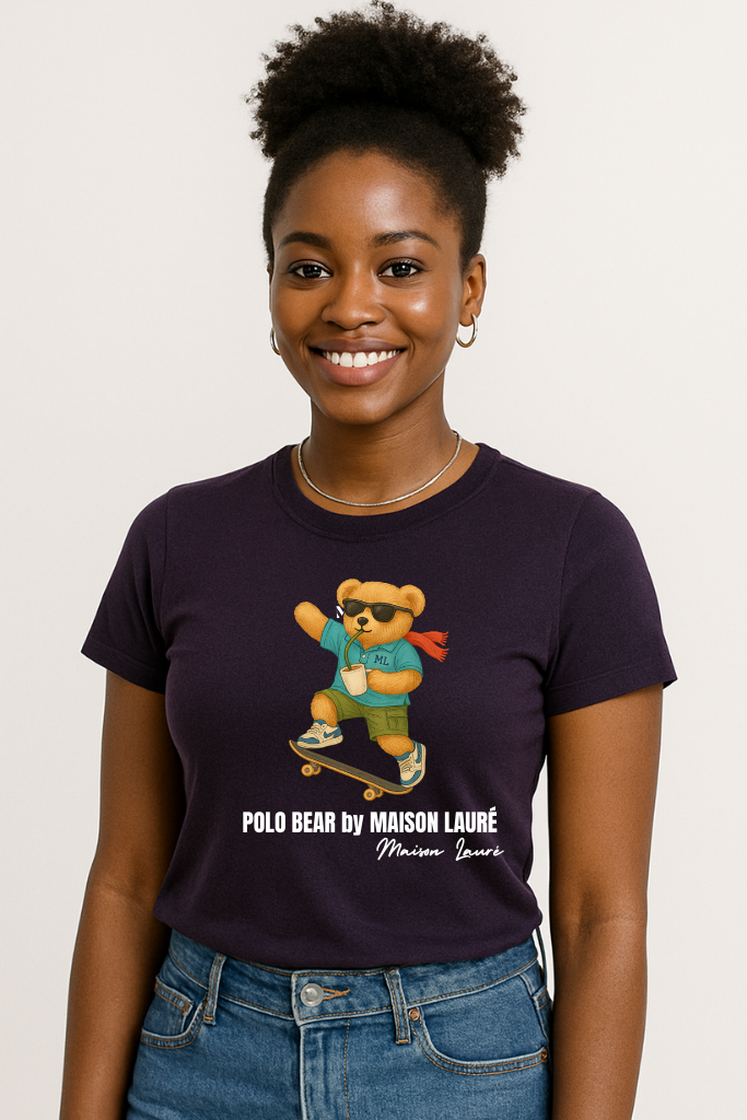 Skater Teddy Bear T-Shirt – Women's Edition