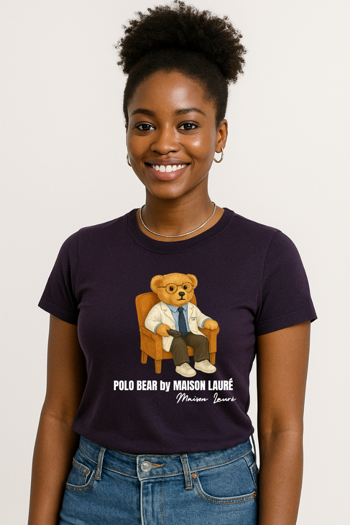 Watching TV Teddy Bear T-Shirt – Women's Edition