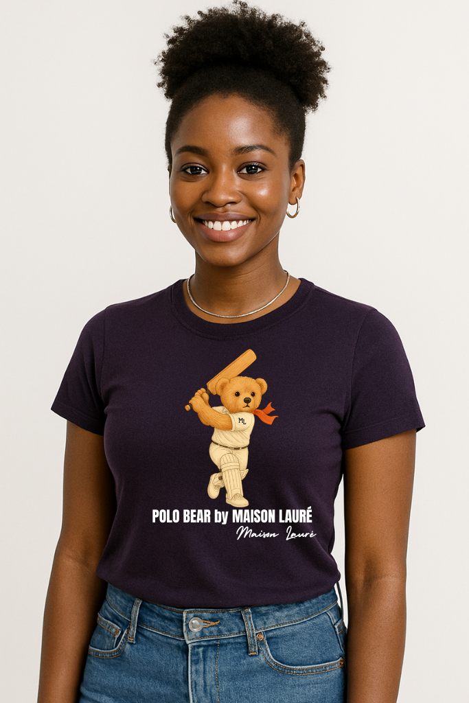 Cricketer Bear T-Shirt – Women's Edition