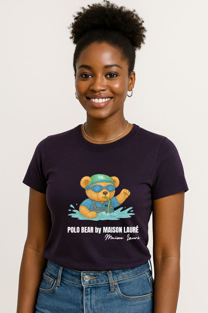 Swimmer Teddy Bear T-Shirt – Women's Edition