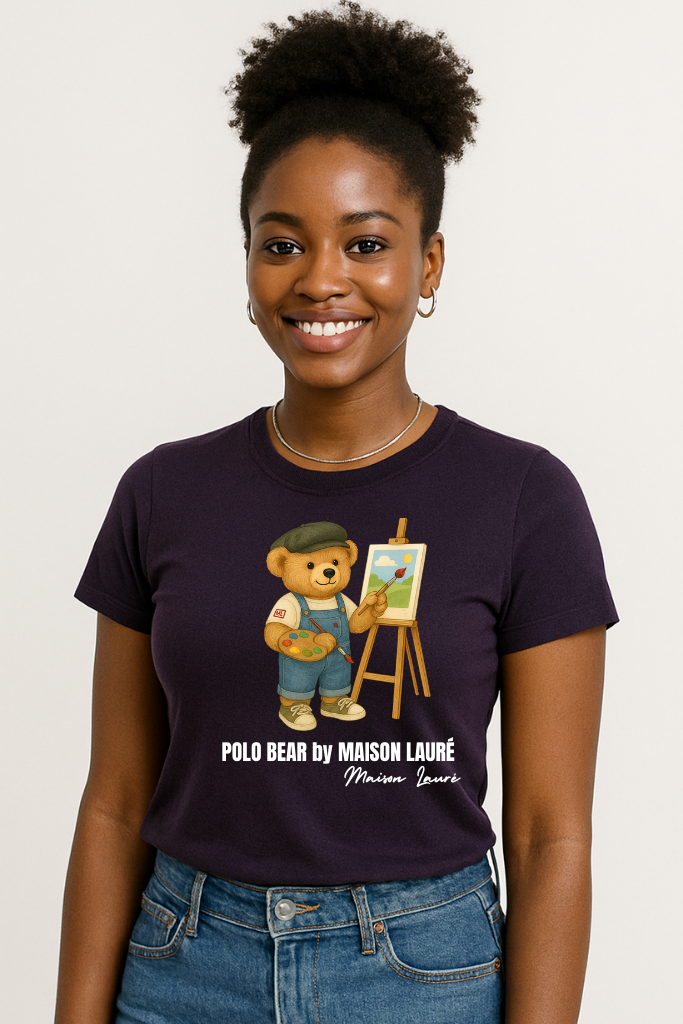 Painting Teddy Bear T-Shirt – Women's Edition