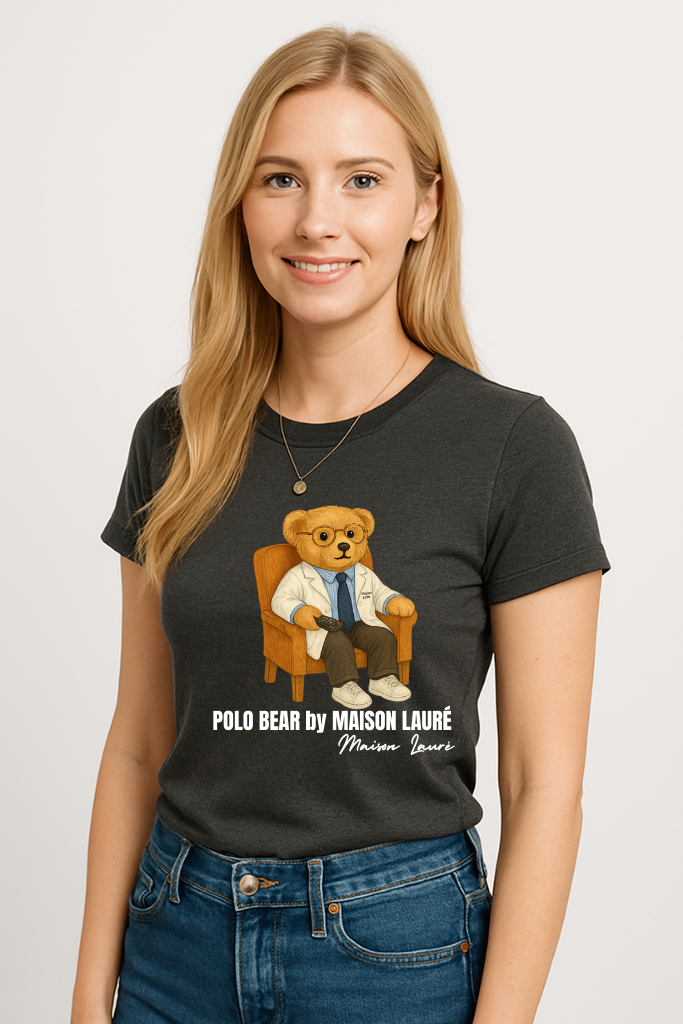 Watching TV Teddy Bear T-Shirt – Women's Edition