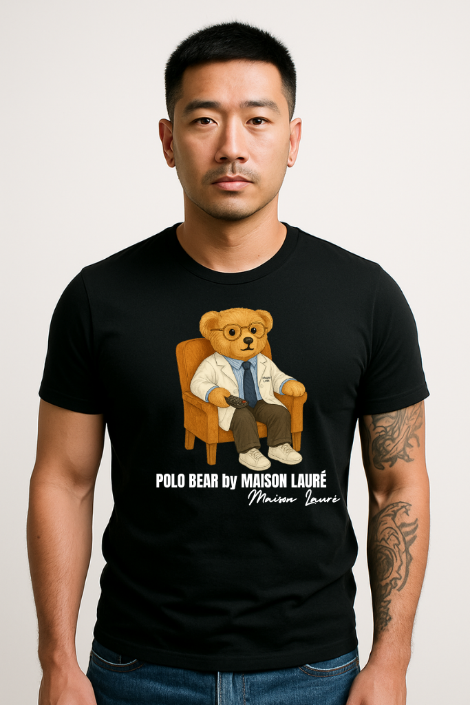 Watching TV Teddy Bear - Men's Edition