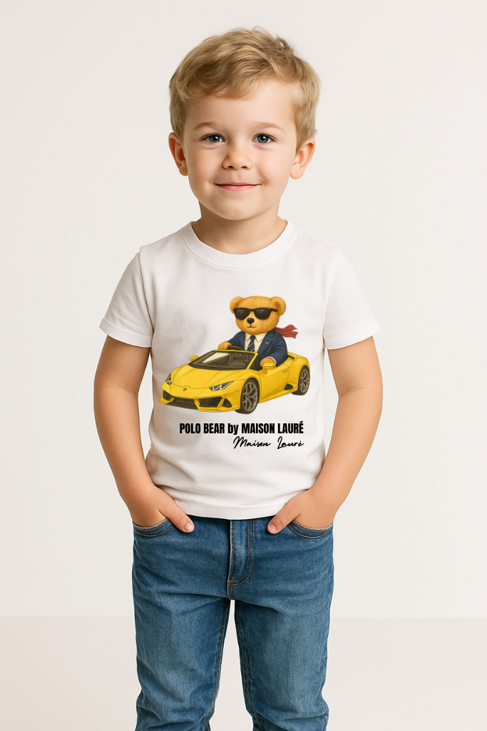 Cute Sports Car Teddy - Boys Edition