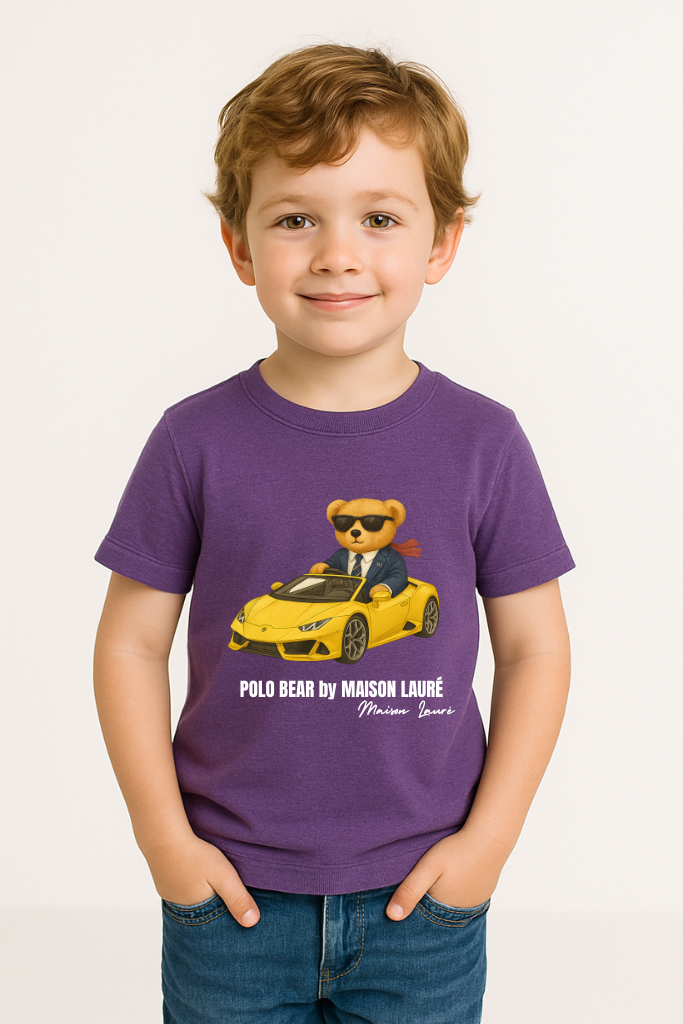 Cute Sports Car Teddy - Boys Edition