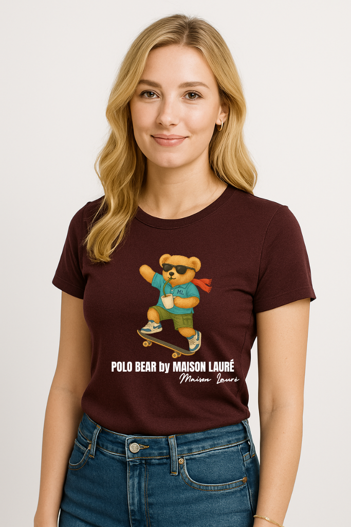 Skater Teddy Bear T-Shirt – Women's Edition