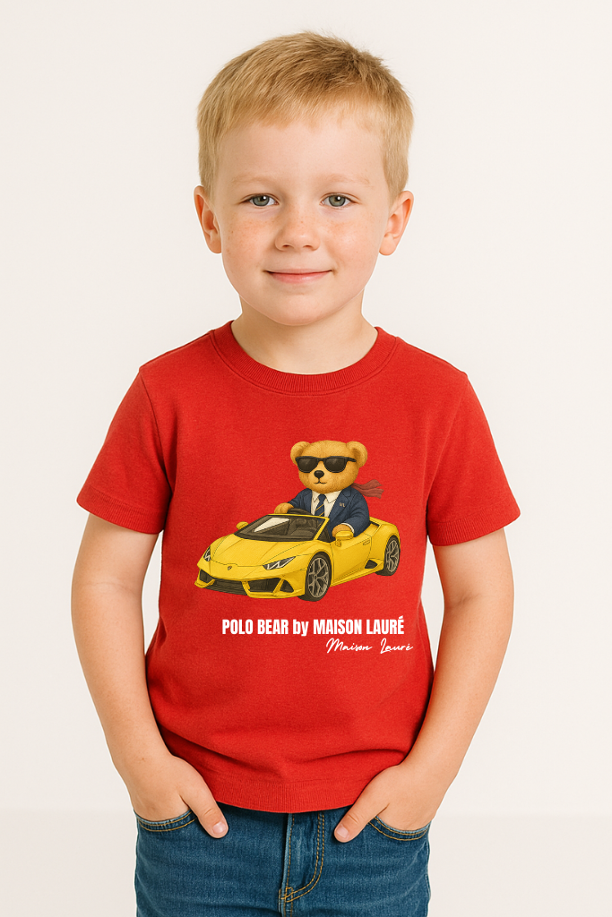 Cute Sports Car Teddy - Boys Edition