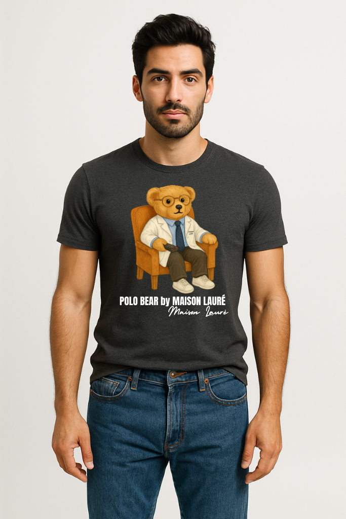 Watching TV Teddy Bear - Men's Edition
