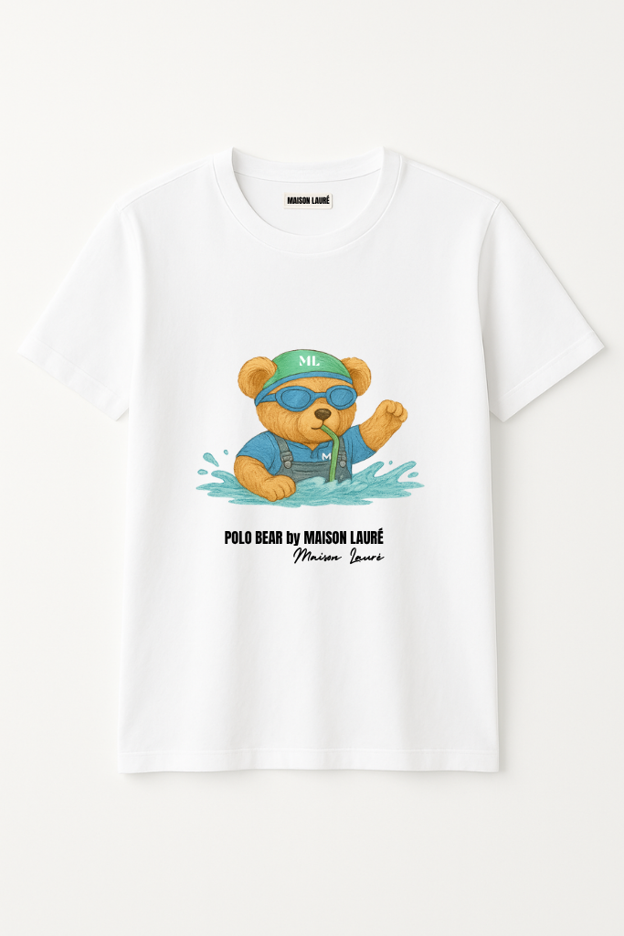 Swimmer Teddy Bear T-Shirt – Women's Edition
