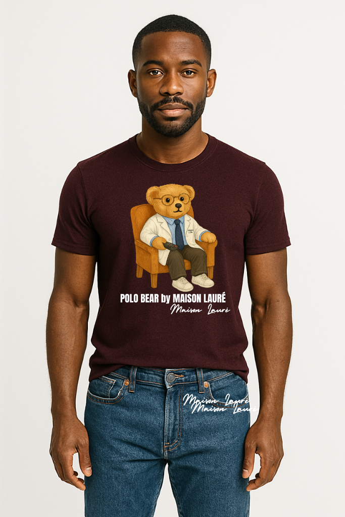 Watching TV Teddy Bear - Men's Edition
