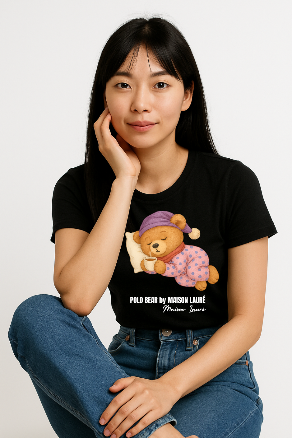 Sleeping Teddy Bear T-Shirt – Women's Edition