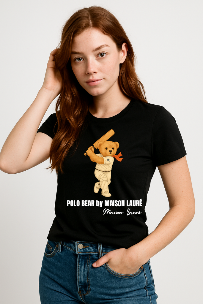 Cricketer Bear T-Shirt – Women's Edition