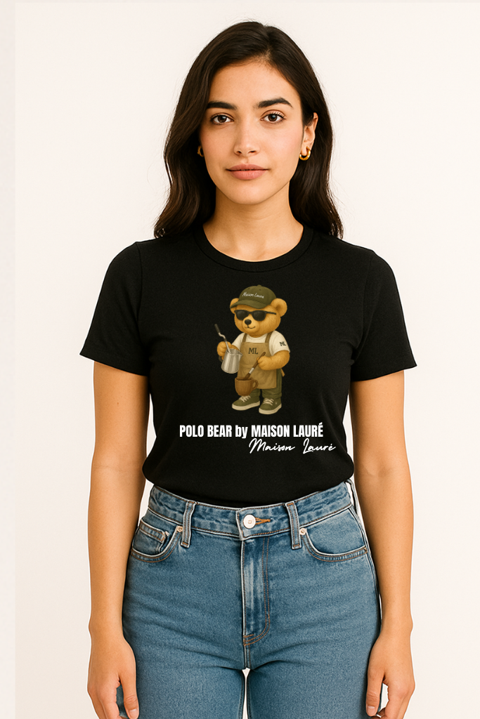 Coffee Caffeine Teddy Bear T-Shirt – Women's Edition