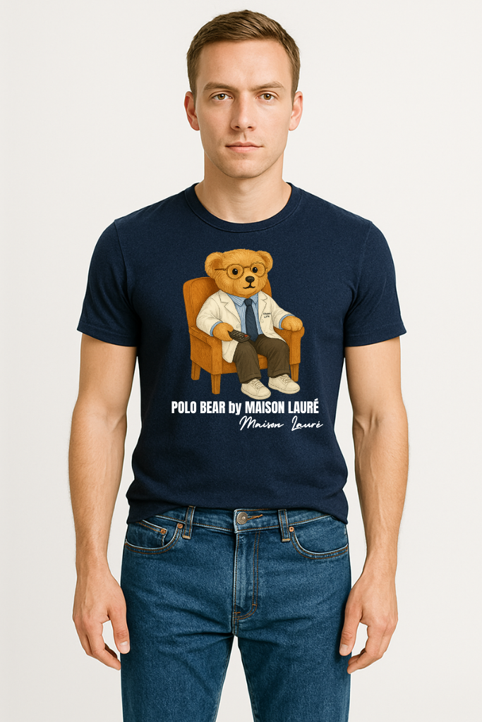 Watching TV Teddy Bear - Men's Edition