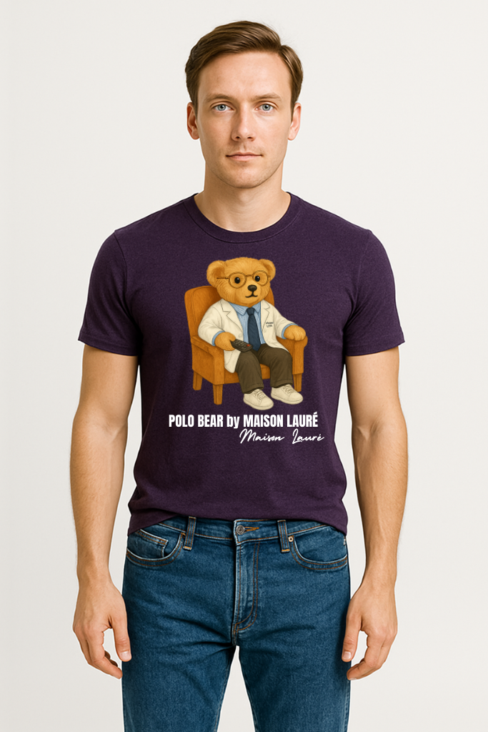 Watching TV Teddy Bear - Men's Edition