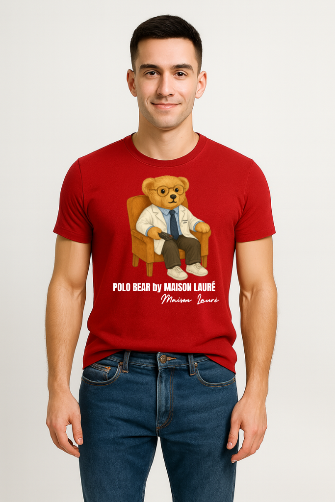 Watching TV Teddy Bear - Men's Edition