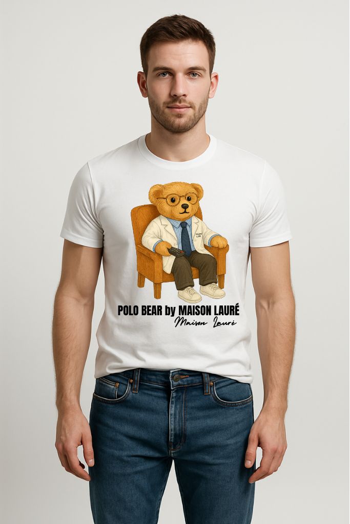 Watching TV Teddy Bear - Men's Edition